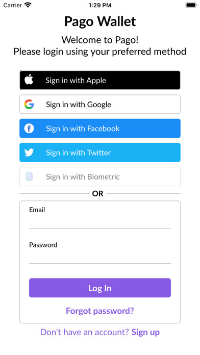 Emulate iPhone app Pago Wallet using MyAndroid Emulate iPhone app Pago Wallet using MyAndroid