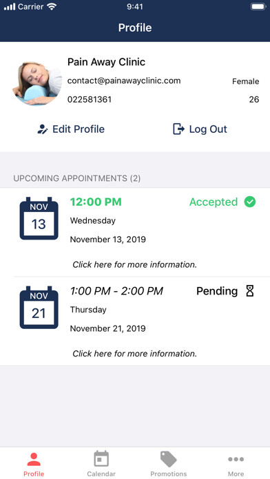 Emulate iPhone app Pain Away - Booking App using MyAndroid Emulate iPhone app Pain Away - Booking App using MyAndroid