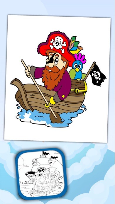 Emulate iPhone app Paint and Color Pirates –coloring book using MyAndroid Emulate iPhone app Paint and Color Pirates –coloring book using MyAndroid