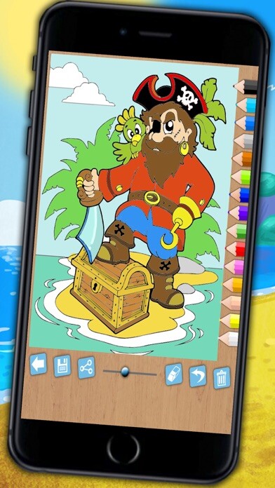 Emulate iPhone app Paint and color pirates - Educational pirates coloring game for kids aged 1 to 6 years using MyAndroid Emulate iPhone app Paint and color pirates - Educational pirates coloring game for kids aged 1 to 6 years using MyAndroid