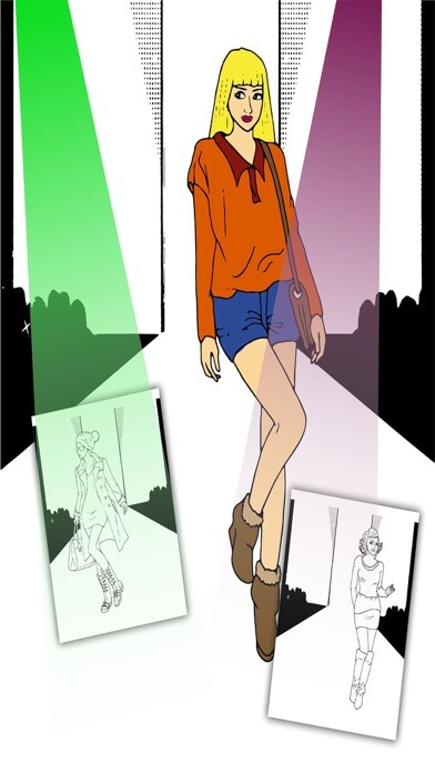Emulate iPhone app Paint and Color Top Models Games using MyAndroid