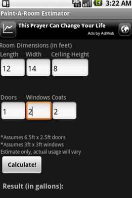 Emulate Android APK Paint-A-Room Estimator Emulate Android APK Paint-A-Room Estimator