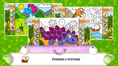 Emulate iPhone app Paint by Numbers - Dinosaurs using MyAndroid