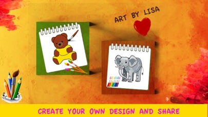 Emulate iPhone app Painting And Coloring Book using MyAndroid