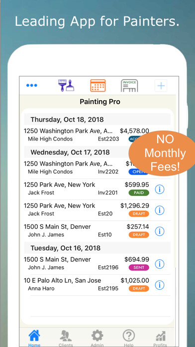 Emulate iPhone app Painting Contractor Estimates using MyAndroid Emulate iPhone app Painting Contractor Estimates using MyAndroid