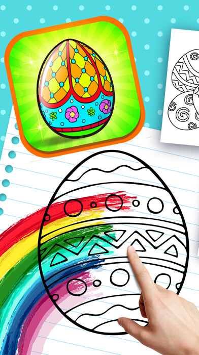Emulate iPhone app Painting Easter Eggs Coloring Book For Children HD using MyAndroid Emulate iPhone app Painting Easter Eggs Coloring Book For Children HD using MyAndroid