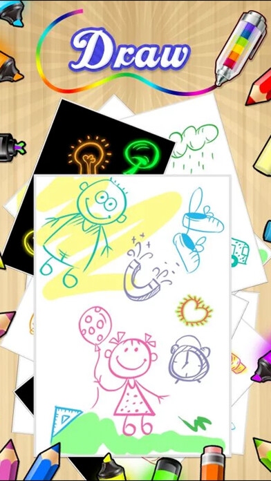 Emulate iPhone app Paint Kid - Draw for Kids - Doodle, Sketch & Scribble using MyAndroid