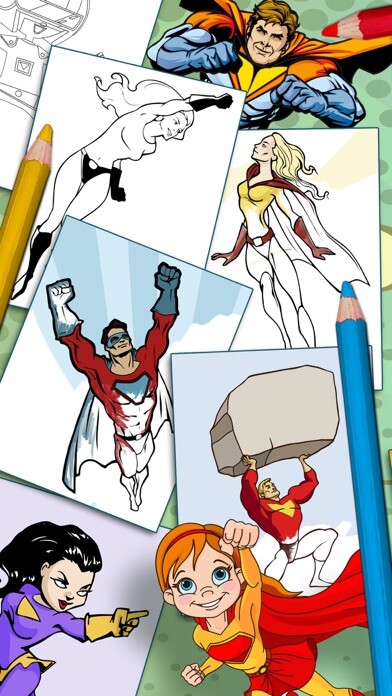 Emulate iPhone app Paint Magical Superheroes using MyAndroid Emulate iPhone app Paint Magical Superheroes using MyAndroid