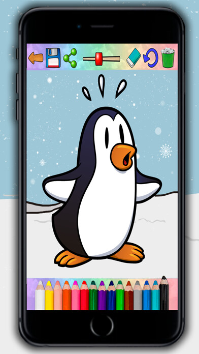 Emulate iPhone app Paint magic penguins – coloring penguins and paint using MyAndroid Emulate iPhone app Paint magic penguins – coloring penguins and paint using MyAndroid