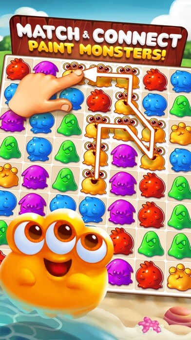 Emulate iPhone app Paint Monsters using MyAndroid