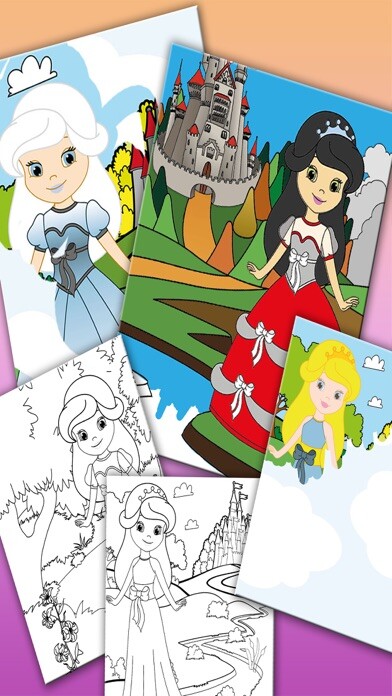 Emulate iPhone app Paint princes in princesses coloring game using MyAndroid Emulate iPhone app Paint princes in princesses coloring game using MyAndroid