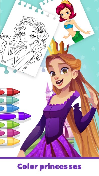Emulate iPhone app Paint Princess - Coloring Book using MyAndroid Emulate iPhone app Paint Princess - Coloring Book using MyAndroid