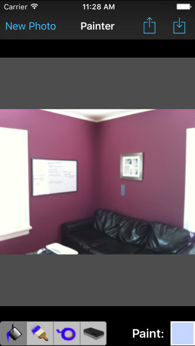 Emulate iPhone app Paint Tester Pro using MyAndroid