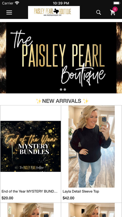 Emulate iPhone app Paisley Pearl Boutique using MyAndroid Emulate iPhone app Paisley Pearl Boutique using MyAndroid