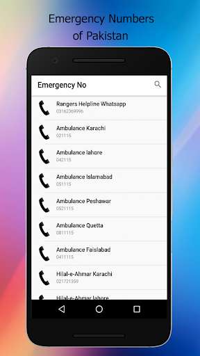 Run android online APK Pakistan Emergency Telephone Numbers from MyAndroid or emulate Pakistan Emergency Telephone Numbers using MyAndroid