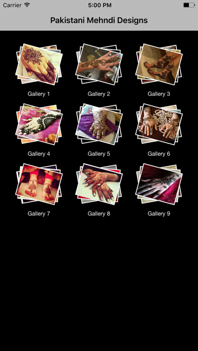 Emulate iPhone app Pakistani Mehndi Designs using MyAndroid