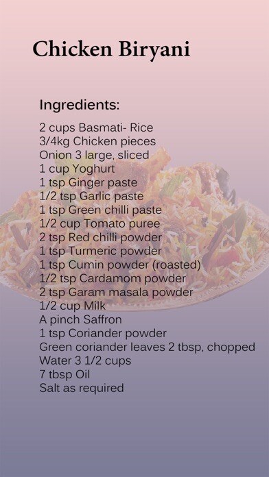 Emulate iPhone app Pakistani Recipes step by step using MyAndroid Emulate iPhone app Pakistani Recipes step by step using MyAndroid