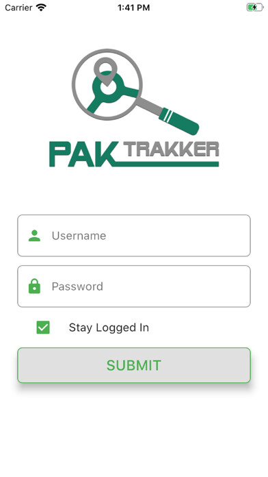 Emulate iPhone app Pak Trakker GVT using MyAndroid