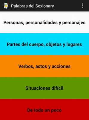 Emulate Android APK Palabras del Sexionary