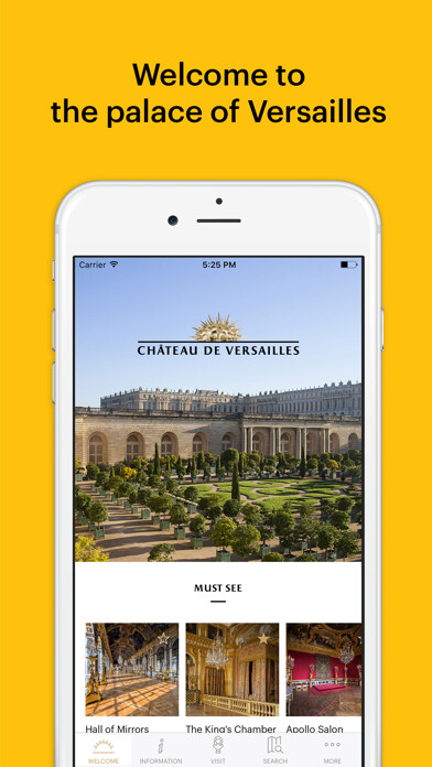 Emulate iPhone app Palace of Versailles using MyAndroid