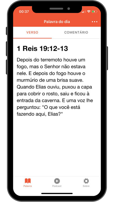 Emulate iPhone app Palavra do dia using MyAndroid