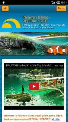 Emulate Android APK Palawan island travel guide