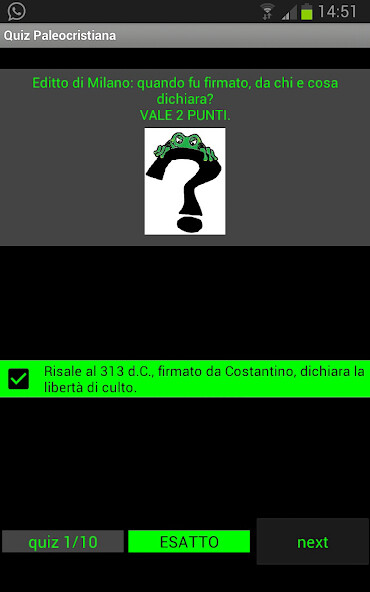 Run android online APK Paleocristiana Quiz Arte from MyAndroid or emulate Paleocristiana Quiz Arte using MyAndroid