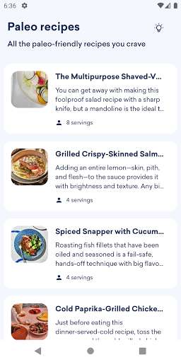 Run android online APK Paleo Recipes from MyAndroid or emulate Paleo Recipes using MyAndroid