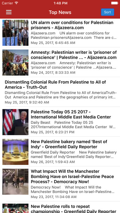 Emulate iPhone app Palestine News & Radio - Gaza Palestinian Updates using MyAndroid Emulate iPhone app Palestine News & Radio - Gaza Palestinian Updates using MyAndroid