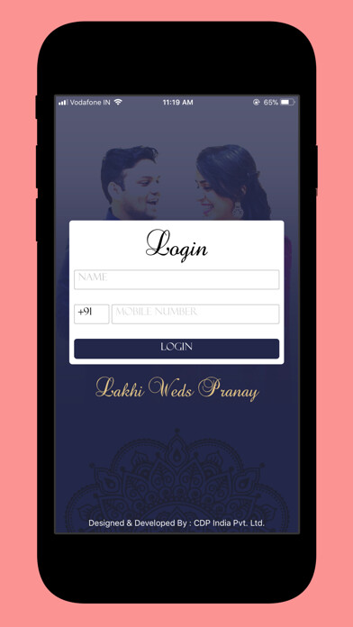 Emulate iPhone app Palkhi Wedding using MyAndroid
