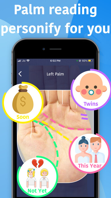 Emulate iPhone app Palm Reading App - Palm Reader using MyAndroid