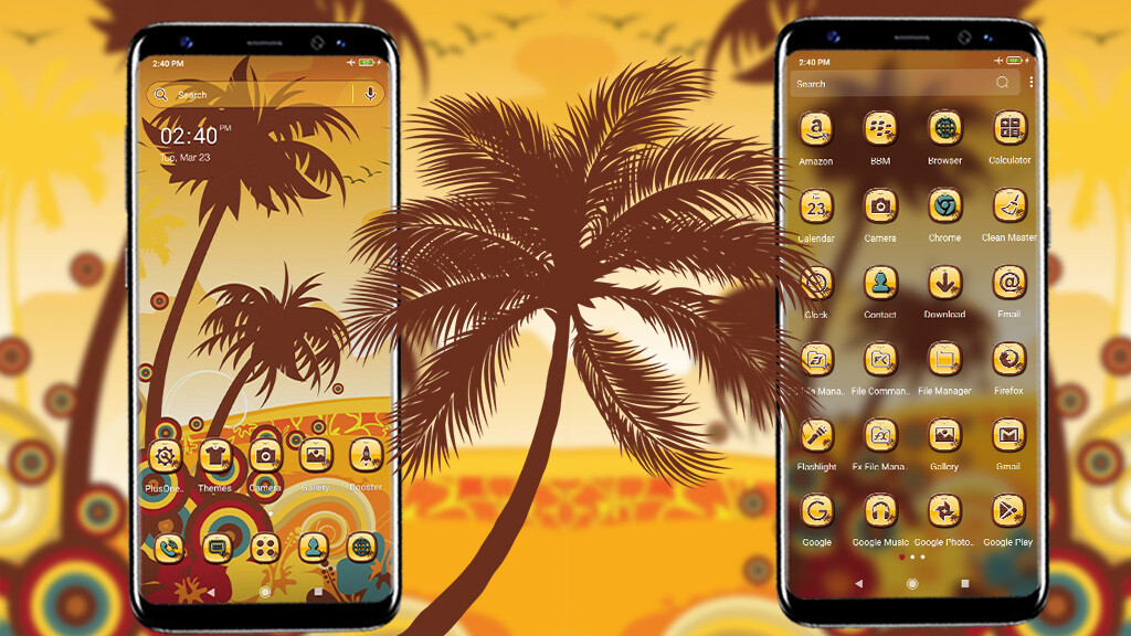 Run android online APK Palm Tree Canvas Theme from MyAndroid or emulate Palm Tree Canvas Theme using MyAndroid