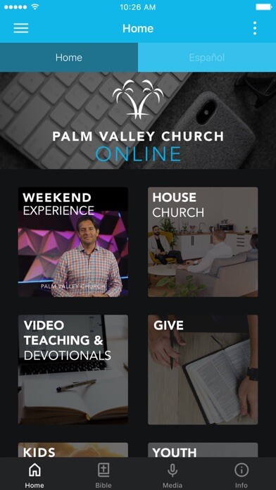Emulate iPhone app Palm Valley Church - Texas using MyAndroid