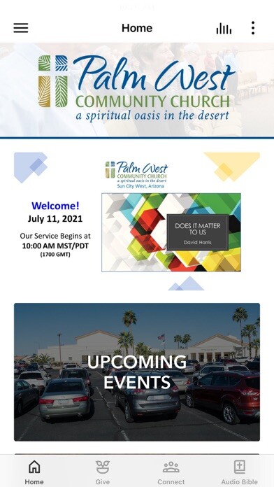 Emulate iPhone app Palm West Community Church using MyAndroid Emulate iPhone app Palm West Community Church using MyAndroid