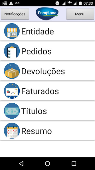 Emulate Android APK Pamplona Comercial