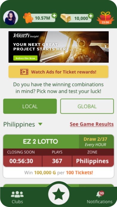Emulate iPhone app Panalotto using MyAndroid