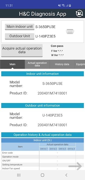Run android online APK Panasonic HC Diagnosis App from MyAndroid or emulate Panasonic HC Diagnosis App using MyAndroid