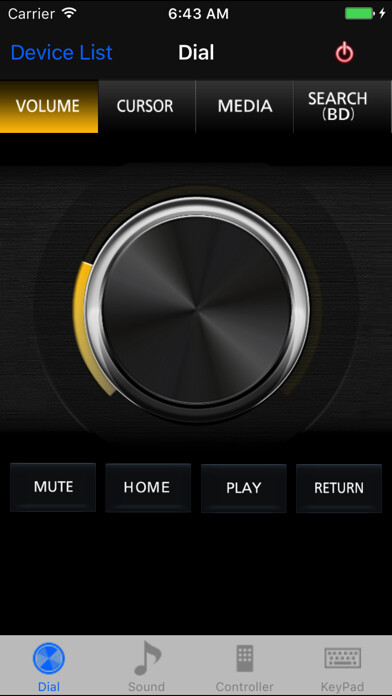 Emulate iPhone app Panasonic Theater Remote 2012 using MyAndroid