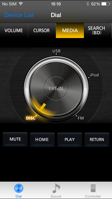 Emulate iPhone app Panasonic Theater Remote 2014 using MyAndroid Emulate iPhone app Panasonic Theater Remote 2014 using MyAndroid