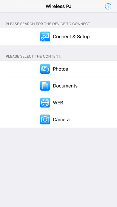 Emulate iPhone app Panasonic Wireless Projector using MyAndroid