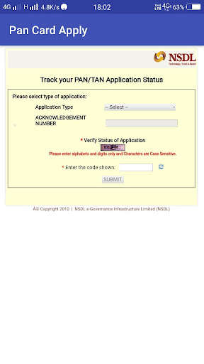 Run android online APK Pan Card Apply Online 2020-2021 from MyAndroid or emulate Pan Card Apply Online 2020-2021 using MyAndroid