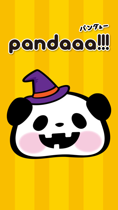 Emulate iPhone app Pandaaa!!! Halloween Stickers using MyAndroid