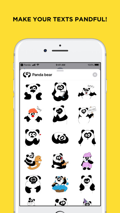 Emulate iPhone app Panda Bear Sticker Collection using MyAndroid Emulate iPhone app Panda Bear Sticker Collection using MyAndroid