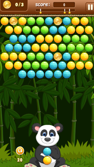 Emulate iPhone app Panda Bella - Bubble Burst using MyAndroid