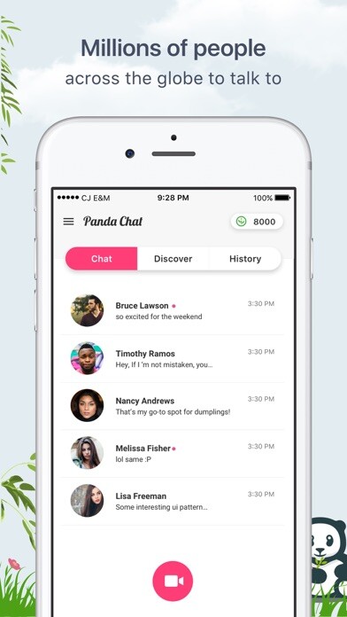 Emulate iPhone app Panda Chat - Meet new people using MyAndroid