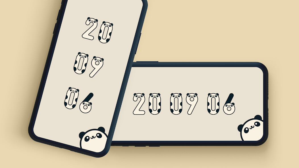 Run android online APK Panda flip desktop clock from MyAndroid or emulate Panda flip desktop clock using MyAndroid