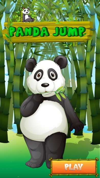 Emulate iPhone app Panda Jump: Panda must jump using MyAndroid