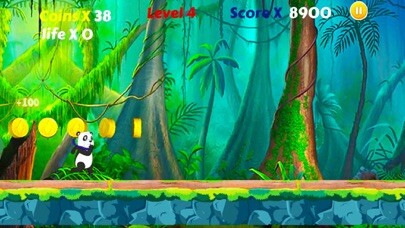 Emulate iPhone app Panda Ninja Run in Jungle using MyAndroid