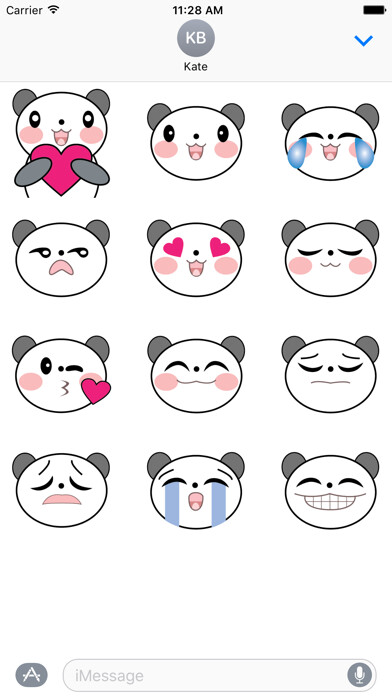 Emulate iPhone app Panda Sticker using MyAndroid Emulate iPhone app Panda Sticker using MyAndroid