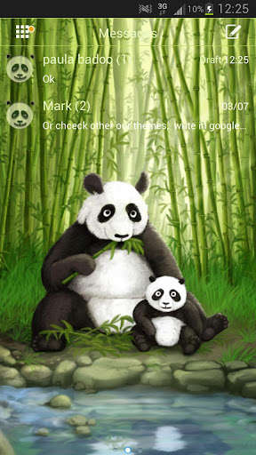 Emulate Android APK Panda Theme GO SMS Pro